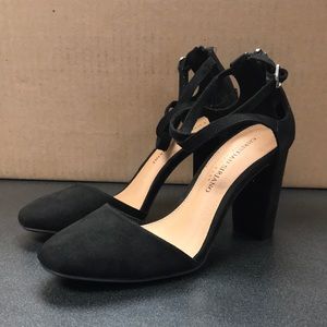 Christian Siriano black heels